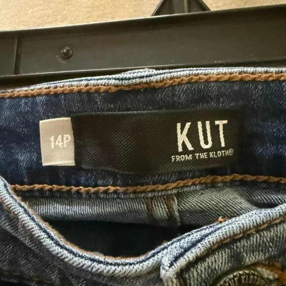 KUT from the Kloth 14 petite skinny lightly distressed jeans - Picture 3 of 3